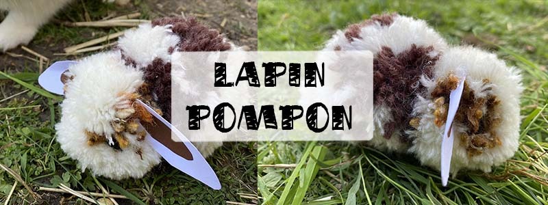 Lapin en pompons  Mercerie et Tissus STOKLASA